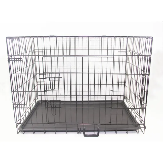 YES4PETS 30' Portable Foldable Dog Cat Rabbit Collapsible Crate Pet Cage with Blue Cover Mat