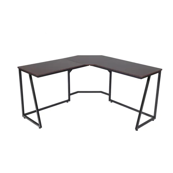 YES4HOMES Corner Computer Desk, Sturdy Home Office Gaming Desk for Laptop, Writing Table, Multipurpose Workstation