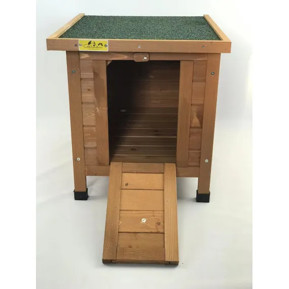 YES4PETS Small Chicken Coop Rabbit Hutch Ferret Cage Guinea Pig Cat Nesting Box Brown