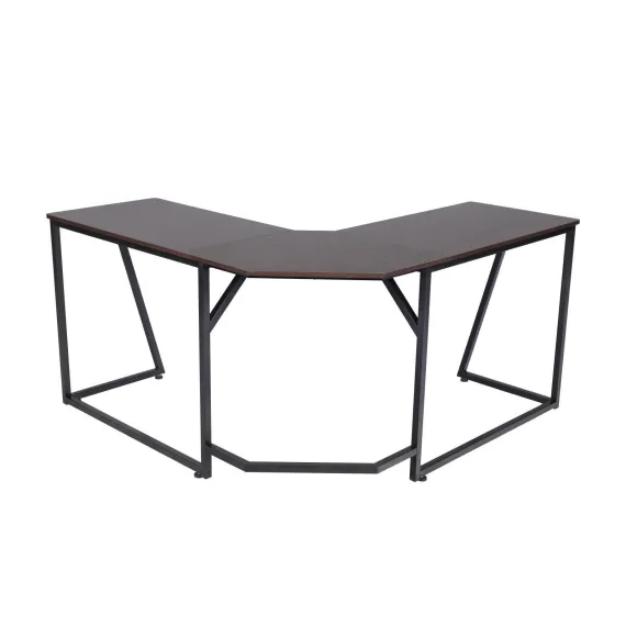 YES4HOMES Corner Computer Desk, Sturdy Home Office Gaming Desk for Laptop, Writing Table, Multipurpose Workstation