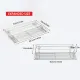 Folding Table Extension Rack Outdoor Camping Storage Shelf With Hanging Basket