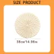 Round Woven Placemats, Non Slip Heat Resistant Plastic Table Mats, Table Placemat For Household Use, Round Rattan Placemats, Brown, 35.6 cm