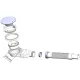 Shower tray siphon - Shower tray drains - Flat shower tray - Extra flat shower tray siphon - Drain set - Shower tray siphon - Shower tray siphon flat - For flat shower trays - Silver and white - Plastic