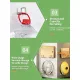 Punch-Free Wall Hanging Sponge Organiser, Bathroom Basin Storage Rack, Black 50mm 4 Pack, Handy Multipack For Neat Renovated Bathrooms
