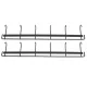 2pcs Wall Mounted Coat Rack Stainless Steel Wall Hanging Coat Hook Rail with 6 Hooks for Clothes Towel Hat 6 Hooks 2 Black