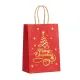 Gift Bags - 12 pieces - Kraft paper gift bags - Bags - Tote bags - Christmas paper bags with print - Party wrapping bags
