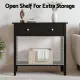 Artiss Console Table Hallway Sofa Entryway Entrance 2 Drawers 80CM Black