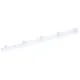 Wall Mounted Coat Rack Modern Stylish Coat Hanger Rack with 5 Hooks for Bathroom Living Room White