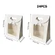 24PCS Bow Flap Tote Bag Reusable Shopping Carry Bag Gift Party Packaging Bag - 26x19x9cm