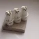 Tiny Vase, Mini Handmade Whiskers Vase, Unique Handpainted Vase Decor, Tiny Modern Vase for Modern Home Decor