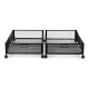 Artiss 2X Under Bed Storage Containers Metal Boxes Quilt Organiser with Wheels