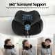 Wanderlite Travel Pillow for Airplanes Memory Foam Neck Pillows for Traveling, Soft & Washable Cover with Storage Bag, Portable Plane Accessories for Airplanes Offices Cars, Black
