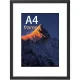 3 pcs Set Photo Frames 21X29.7Cm, A4 Black Frame, Can Be Placed Or Hung On The Wall High Quality Wooden Photo Frame