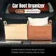 2pcs Felt Storage Basket Foldable Large Bear Basket Car Boot Basket for Dirty - Beige