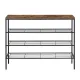 Artiss Shoe Rack 4 tier Storage Organiser Walnut