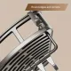 Gray Shower Caddy Corner Caddy 2-Tier Hooks Rod Bathroom Storage Shower Organizer