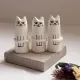 Tiny Vase, Mini Handmade Whiskers Vase, Unique Handpainted Vase Decor, Tiny Modern Vase for Modern Home Decor
