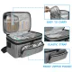 Double Layer Sewing Accessories Organizer with 2 Detachable Pouches, Large Sewing Storage Bag for Sewing Tools (BAG ONLY), Gray