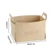 2pcs Felt Storage Basket Foldable Large Bear Basket Car Boot Basket for Dirty - Beige