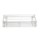 Folding Table Extension Rack Outdoor Camping Storage Shelf With Hanging Basket