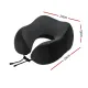 Wanderlite Travel Pillow for Airplanes Memory Foam Neck Pillows for Traveling, Soft & Washable Cover with Storage Bag, Portable Plane Accessories for Airplanes Offices Cars, Black