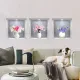 3D Vase Wall Stickers White Vases Daisy Flower Wall Decal DIY Rose Floral Wall Decor Removable Waterproof Wall Art  (Vase Daisy)