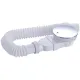 Shower tray siphon - Shower tray drains - Flat shower tray - Extra flat shower tray siphon - Drain set - Shower tray siphon - Shower tray siphon flat - For flat shower trays - Silver and white - Plastic