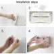 Shoe rack - 4 pieces - Grey - Foldable - Wall-mounted shoe rack - Foldable shoe rack - Punch-Free - Simple shoe rack - Plastic