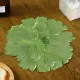 4 Pieces Flower Placemat, 3D Flower Placemats, Flower Shape Placemat, Heat-Resistant And Washable Placemat for Dining Table, Green