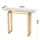 Artiss Console Table Hallway Entryway Table Marble Effect 110CM White & Gold