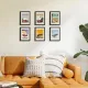 3 pcs Set Photo Frames 21X29.7Cm, A4 Black Frame, Can Be Placed Or Hung On The Wall High Quality Wooden Photo Frame
