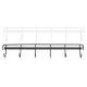 2pcs Wall Mounted Coat Rack Stainless Steel Wall Hanging Coat Hook Rail with 6 Hooks for Clothes Towel Hat 6 Hooks 1 Black 1 White