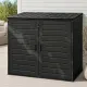 Gardeon Outdoor Storage Box 1170L Container Lockable Cabinet Tool Organizer Shed Black
