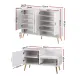 Artiss Shoe Cabinet Bench Set Adjustable Shelf Hallway Living Room White