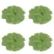 4 Pieces Flower Placemat, 3D Flower Placemats, Flower Shape Placemat, Heat-Resistant And Washable Placemat for Dining Table, Green