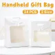 24PCS Bow Flap Tote Bag Reusable Shopping Carry Bag Gift Party Packaging Bag - 26x19x9cm