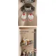 Gray Shower Caddy 3-Tier Corner Caddy Shower Hooks Bathroom Storage Rust-Resistant
