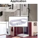 Shower tray siphon - Shower tray drains - Flat shower tray - Extra flat shower tray siphon - Drain set - Shower tray siphon - Shower tray siphon flat - For flat shower trays - Silver and white - Plastic