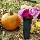 Memorial Floral Vases, Cemetery Vase, Headstones Flower Holder, Grave Cone Vase, Flower Pots for Outdoor Plants, Decorative Plastic Containers (Set of 6, Black)