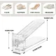 Shoe Slots Organizer for Closet,12PACK Shoe Stacker Shoe Rack Organizer for Closet Space Saver Storage Shoe Holder Organization(Transparent)