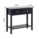 Artiss Console Table Hallway Sofa Entryway Entrance 2 Drawers 80CM Black