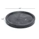 Genuine Black Marble Tray, Natural Stone Round Tray, Decorative Marble Tray, High End Bathroom Tray, Vanity Tray (Black 5.5")