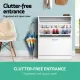 Artiss 2x Shoe Cabinet Storage Organiser 2 Flip Drawer White