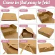20 Pcs Holiday Party Gift Boxes Festive Packaging Box Set Foldable Kraft White - White
