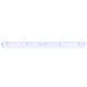 Wall Mounted Coat Rack Modern Stylish Coat Hanger Rack with 5 Hooks for Bathroom Living Room White