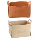 2pcs Felt Storage Basket Foldable Large Bear Basket Car Boot Basket for Dirty - Beige