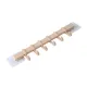 Coat Rack, Wall Mounted Coat Rack with 6 Decorative Hooks,Self Adhesive Kitchen Bathroom Wall Door Hanger Hooks 3pes