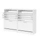 Artiss 2x Shoe Cabinet Storage Organiser 2 Flip Drawer White