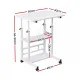 Artiss Laptop Desk Height Adjustable Mobile Workstation Computer Desks 60CM White