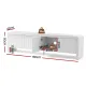 Artiss TV Unit Entertainment Unit Storage Cabinet 180cm White